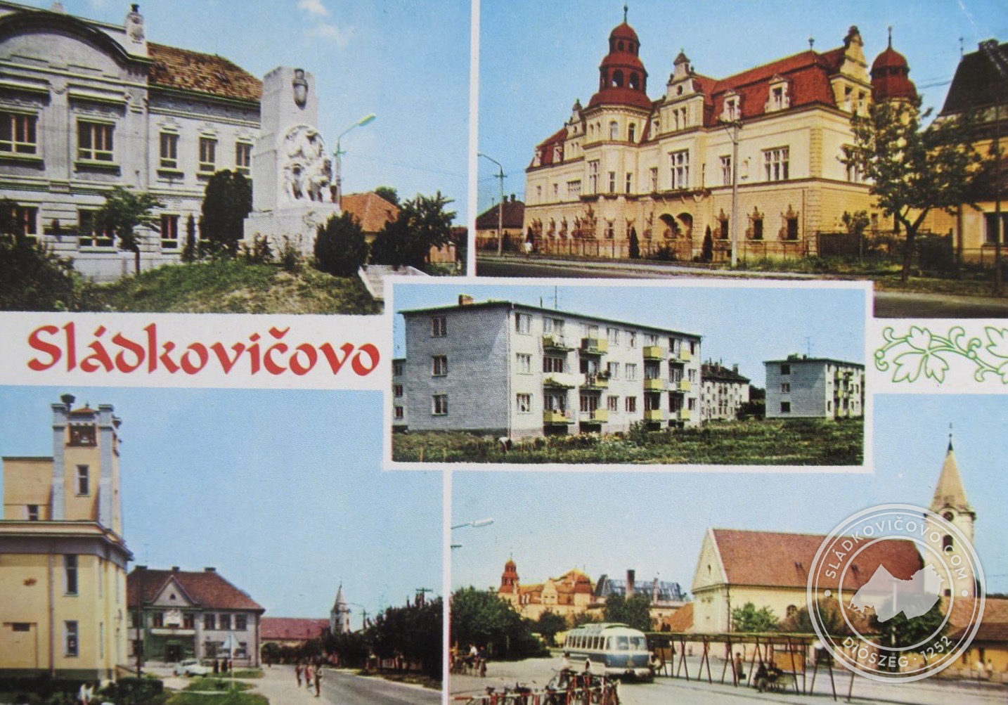 Pohľadnica Sládkovičova z roku 1974.