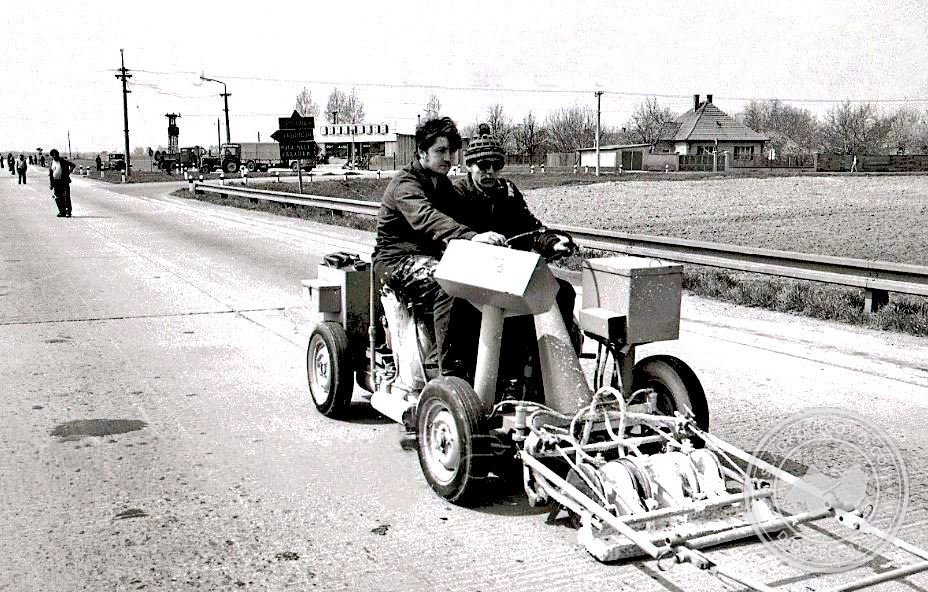 A dánosi kereszteződés egy 1971-es fényképen.