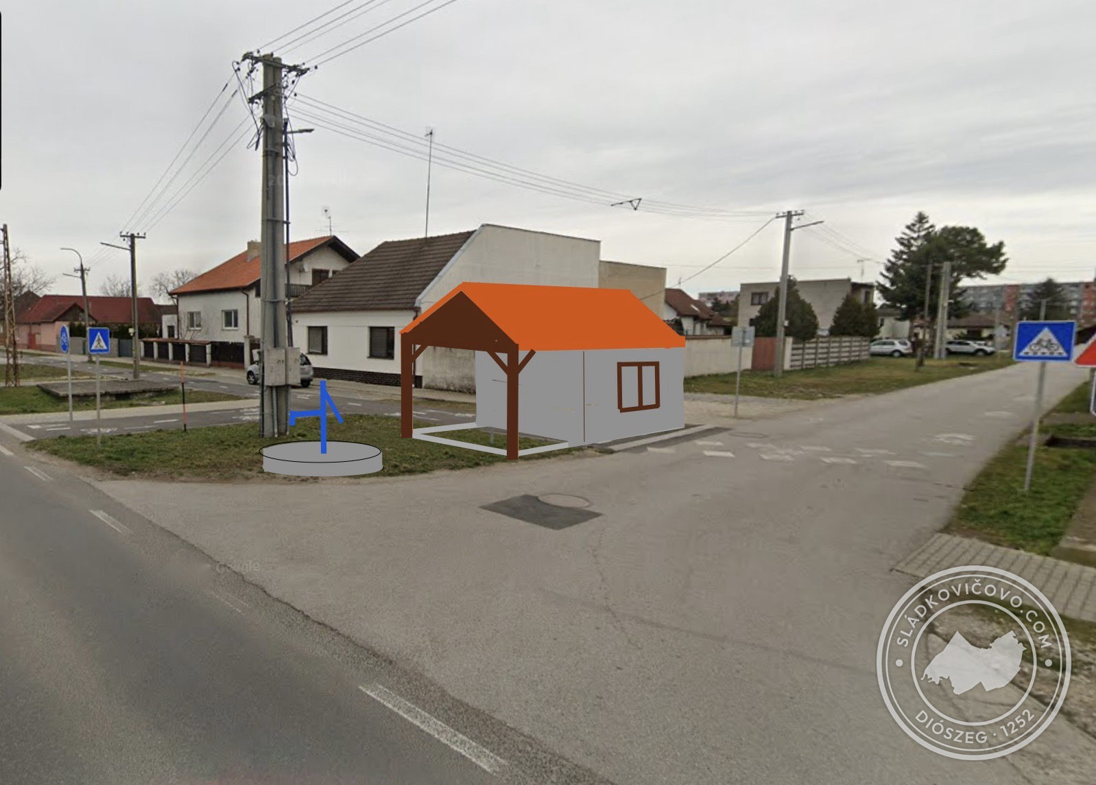 Hasičská zbrojnica v "Németfalu".